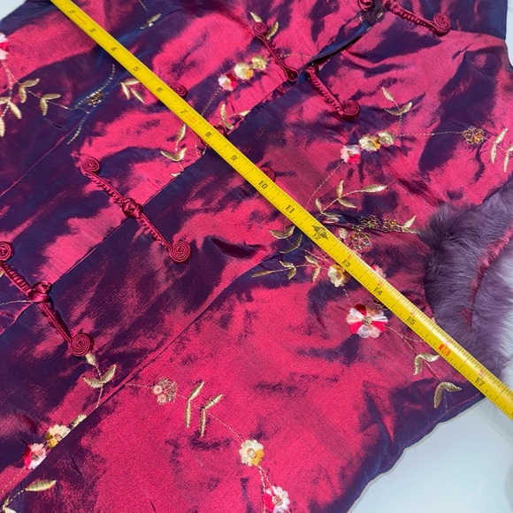 G10 Pink Chinese Fur Embroidered Jacket Best Size M S4 Or Small - Picture 2 of 5